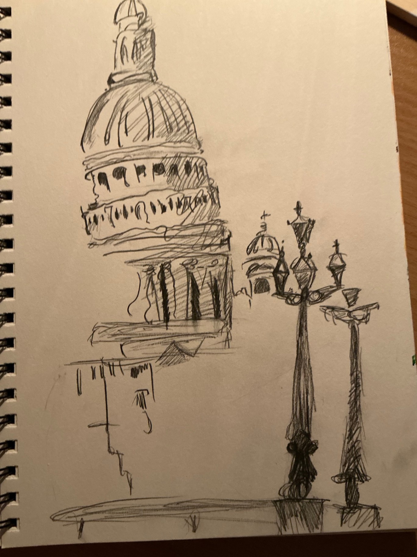 Cake & candlesticks